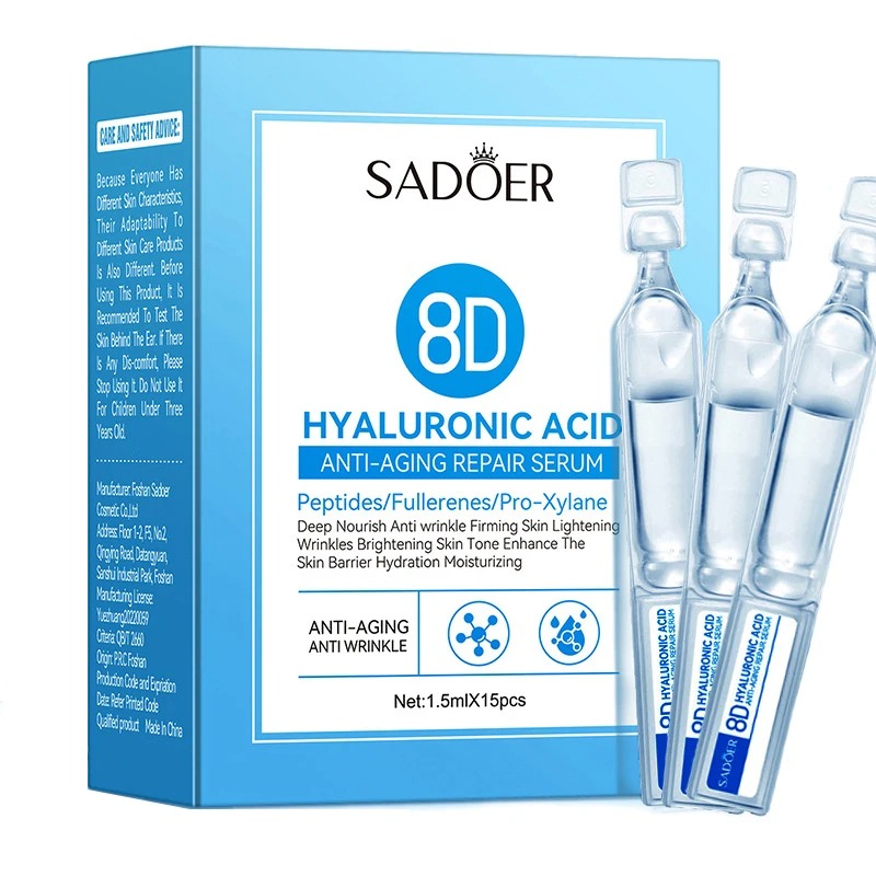 Luxury Skincare Wholesale - Hyaluronsäure Gesichtsserum Anti-Aging Tiefenpflege Fulleren-Kollagen Falten-Essenz