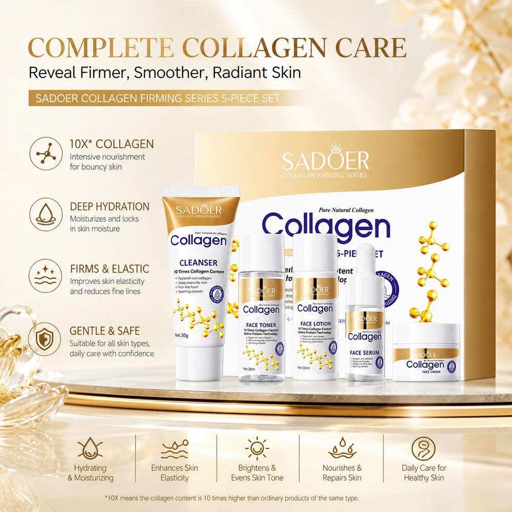 Kollagen 5-teiliges Hautpflege – Luxury Skincare Kit Bewertung und Preis