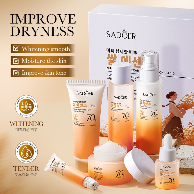 70 % Reis feuchtigkeitsspenden – Luxury Skincare Kit Bewertung und Preis