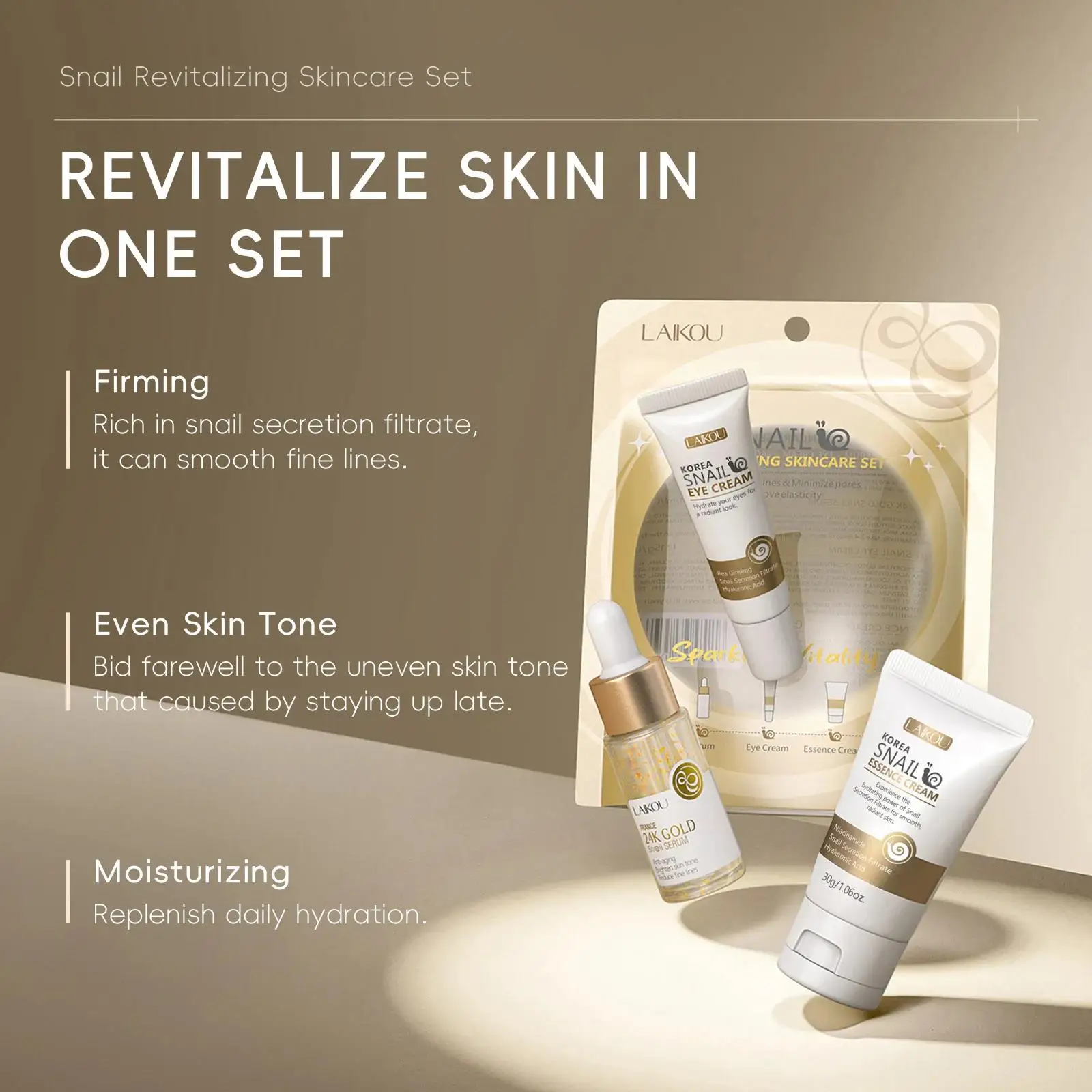 24K Gold Snail Repair Serum Au – Luxury Skincare Sets Bewertung und Preis