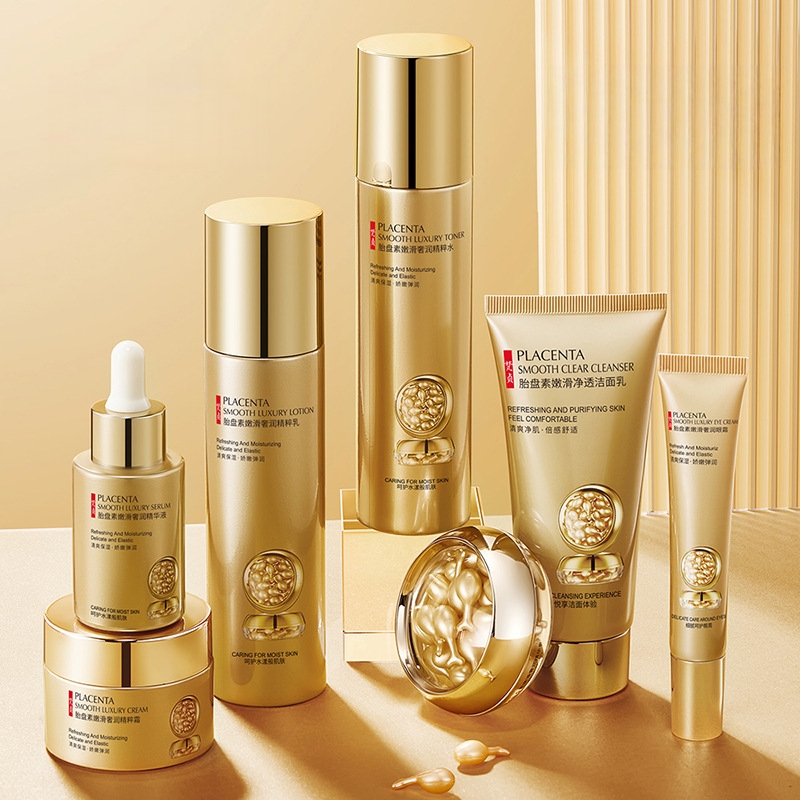 Plazenta-Hautpflege-Set mit si – Luxury Skincare Kit Bewertung und Preis