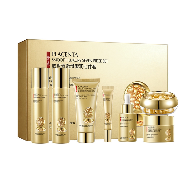 Plazenta-Hautpflege-Set mit si – Luxury Skincare Kit Bewertung und Preis