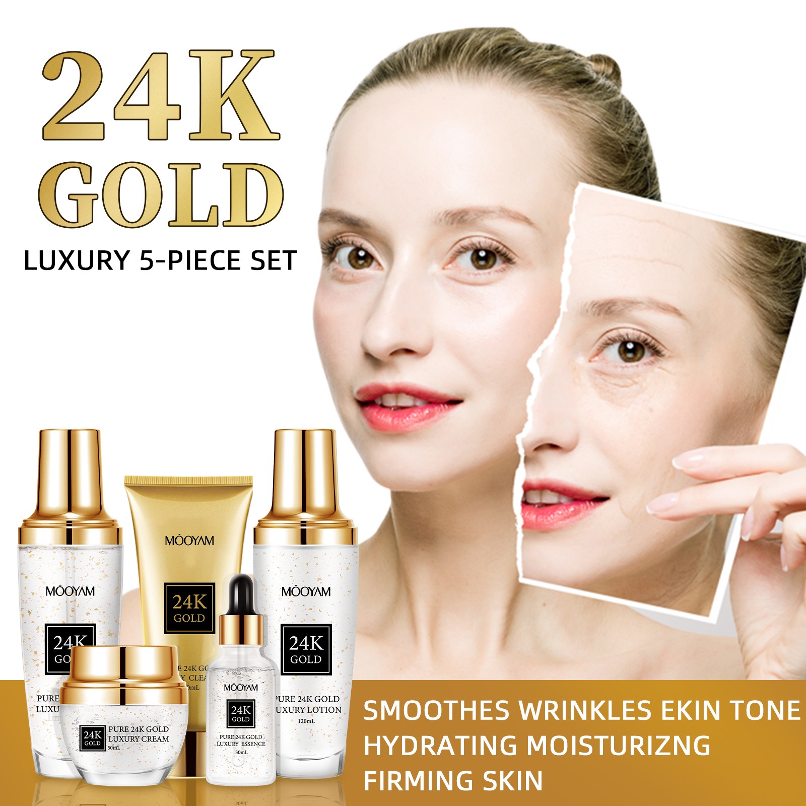 24K Gold LUXURY Moisturizin An – Luxury Skincare Sets Bewertung und Preis