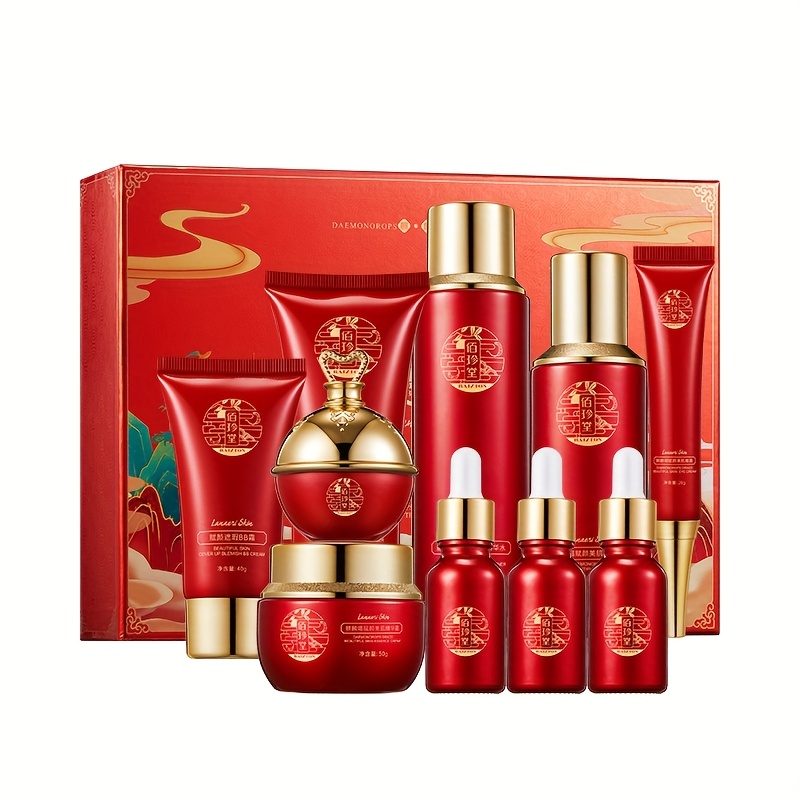 Qilin Jie Fu Yan Qin Run Zehn- – Luxury Skincare Kit Bewertung und Preis