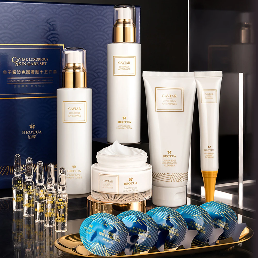 15PCS Kaviar Hautpflege Set Ge – Luxury Skincare Kit Bewertung und Preis