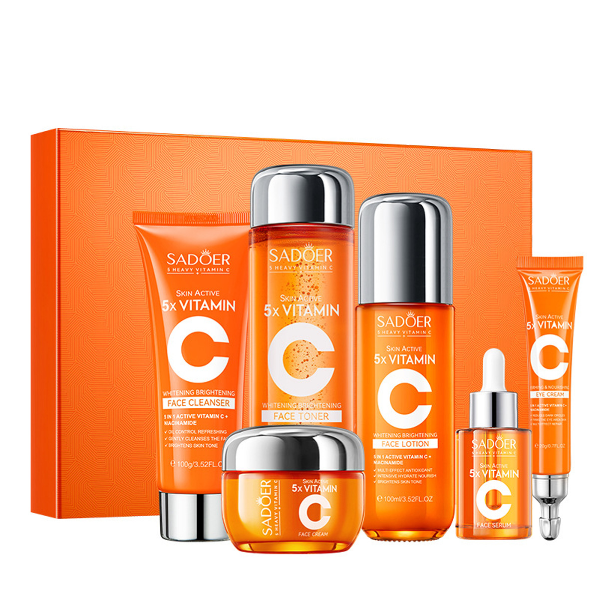 Vitamin C Skincare 6-teiliges  – Luxury Skincare Kit Bewertung und Preis